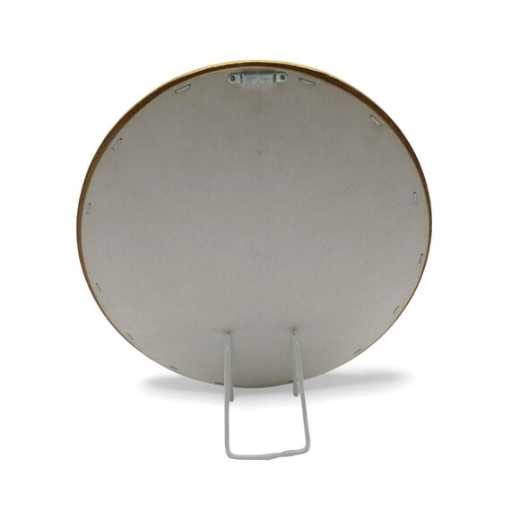 GEMSTONE BOUQUET Artwork Gold Oval Convex Frame 3D Floral 16 Inches Vintage - Picture 12 of 12